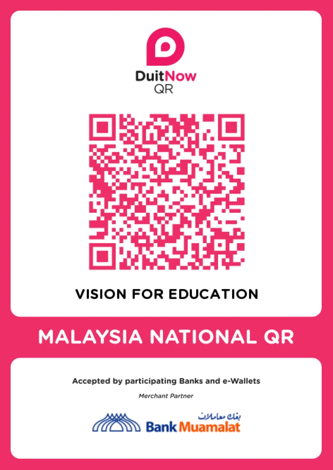 VISION FOR EDUCATION