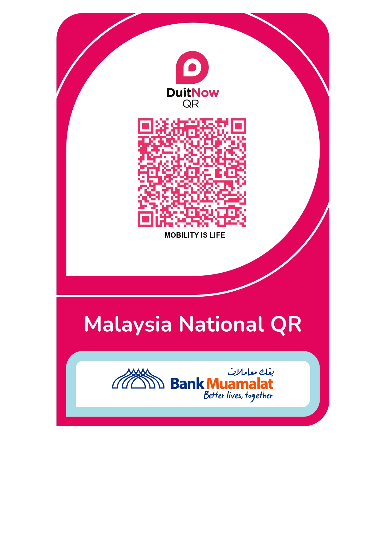 QR Code for MOBILITY IS LIFE